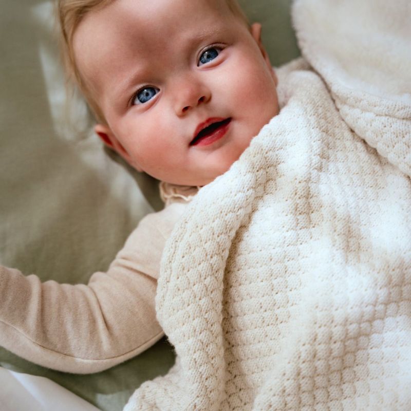 Cripe-Lenzuolo per culla - Bianco - Newborn Naturals - Baby Bunny + Coperta tricmorbida culla 70x10