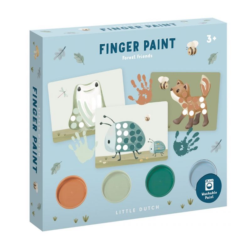 Little Dutch Set pittura con le dita - Forest Friends