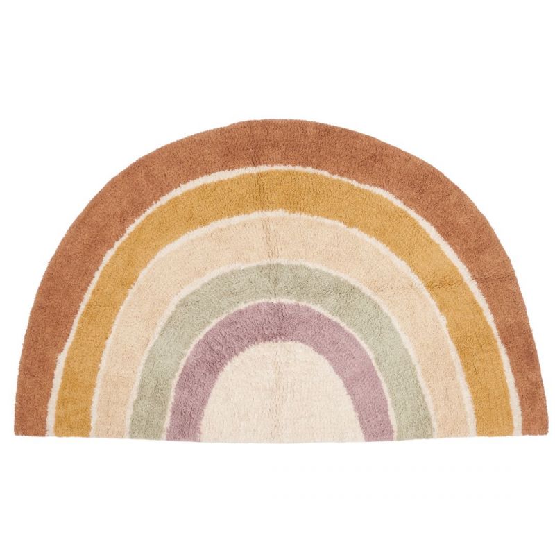 TAPPETO VINTAGE A FORMA DI ARCOBALENO