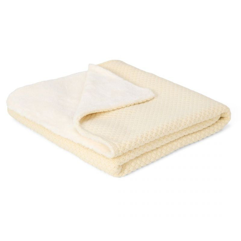 Cripe-Lenzuolo per culla - Bianco - Newborn Naturals - Baby Bunny + Coperta tricmorbida culla 70x10
