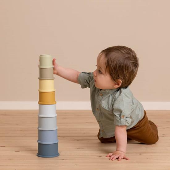 Little Dutch Stacking cups - Cilindri impilabili Blu