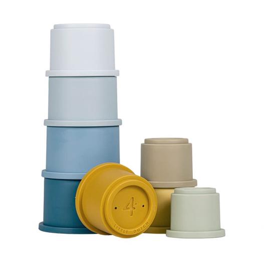 Little Dutch Stacking cups - Cilindri impilabili Blu