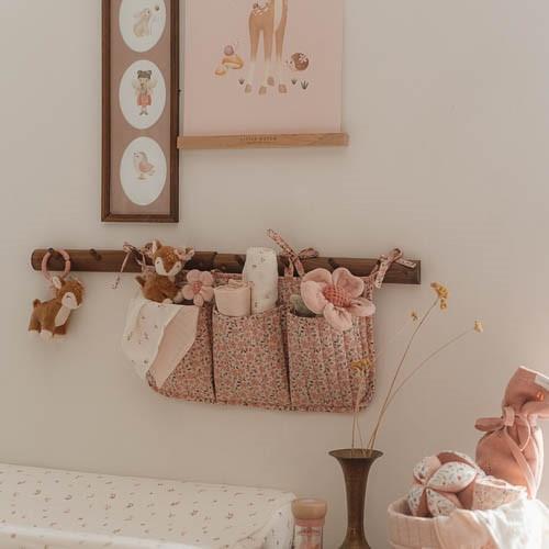 Tasca Organizer culla Rosa Fairy Garden fairy floral - Scandi Kids Concept Store