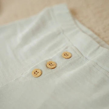 Pantaloni Azzurri trama rigata Amici della Foresta - Little Dutch