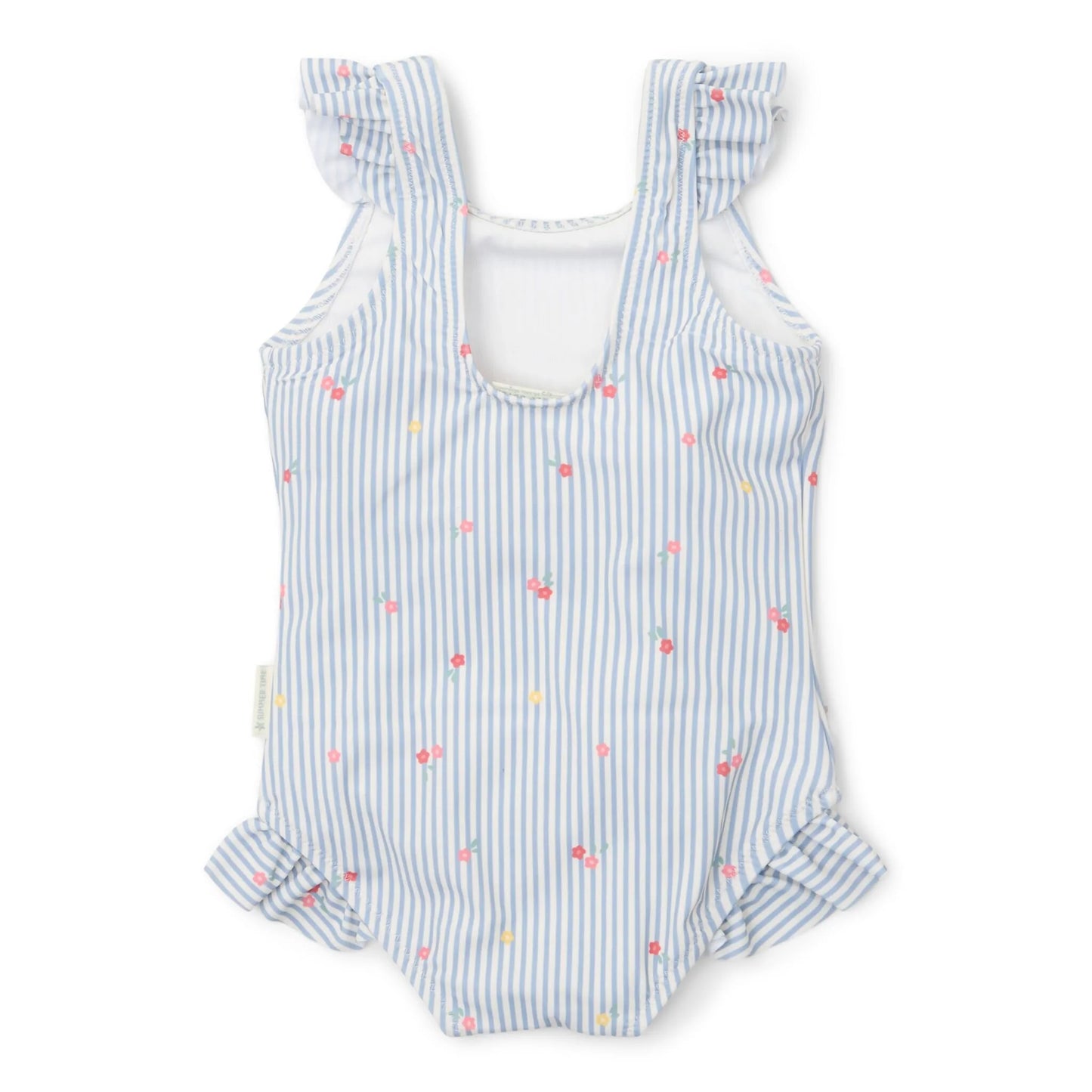 Costume Swimsuit - Blue - Sunny Flowers - Little Dutch