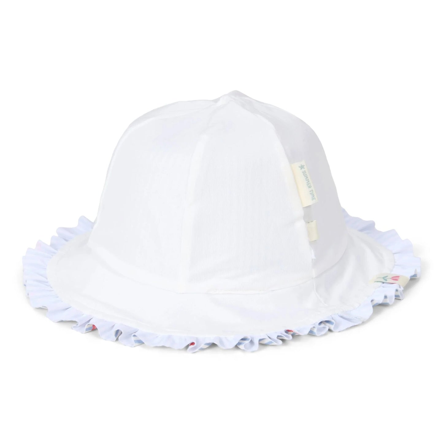 Cappello da sole - Blu - Sunny Flowers -Little Dutch