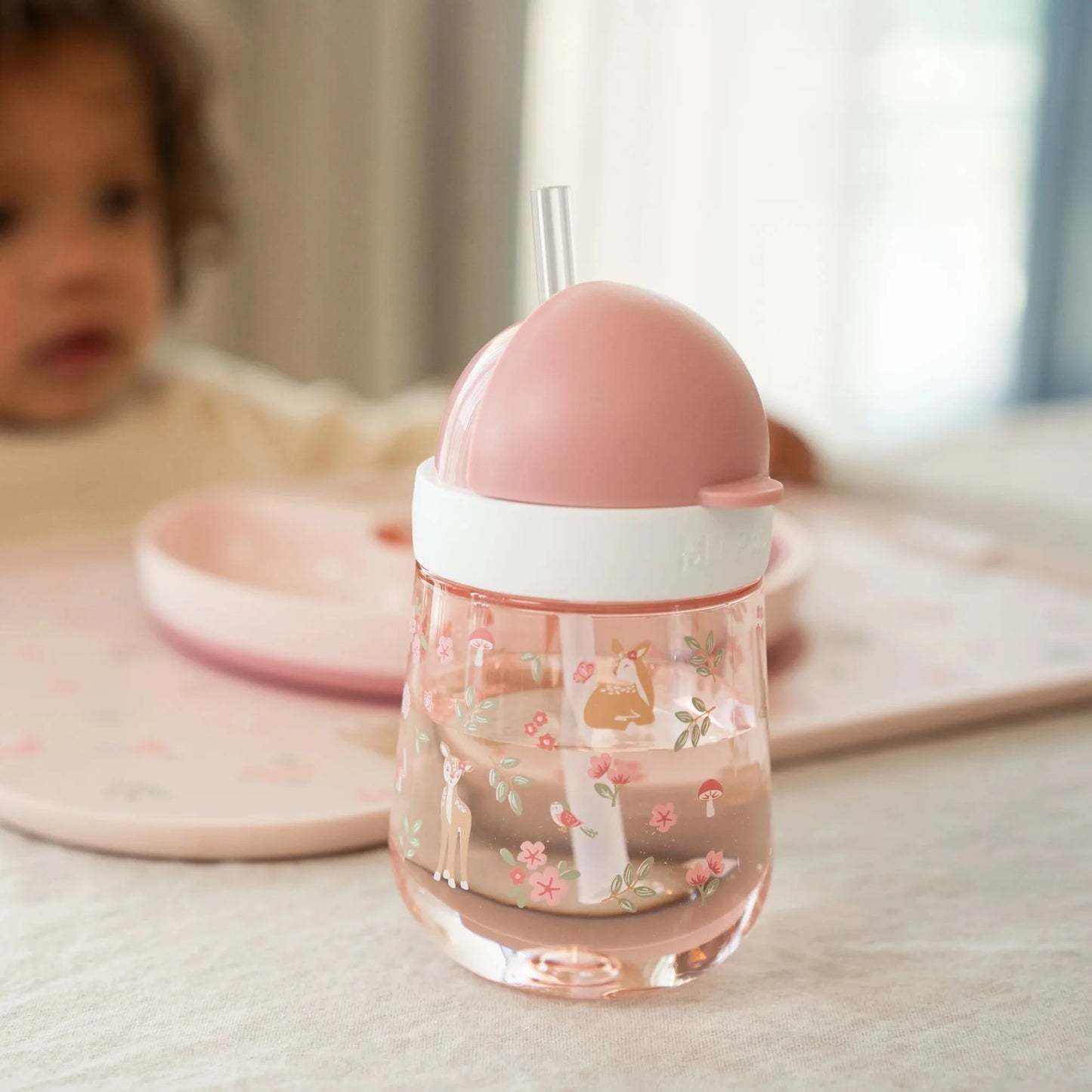 Tazza con cannuccia 300ml Fairy Garden