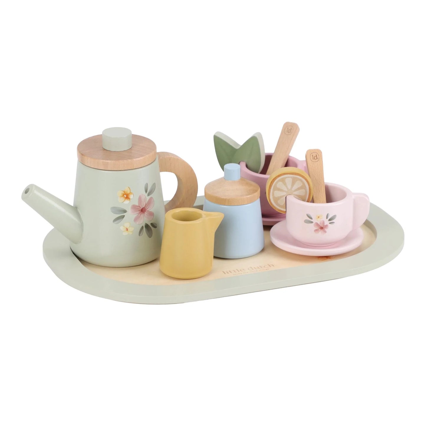 Tea Set - Wooden tea service set 2