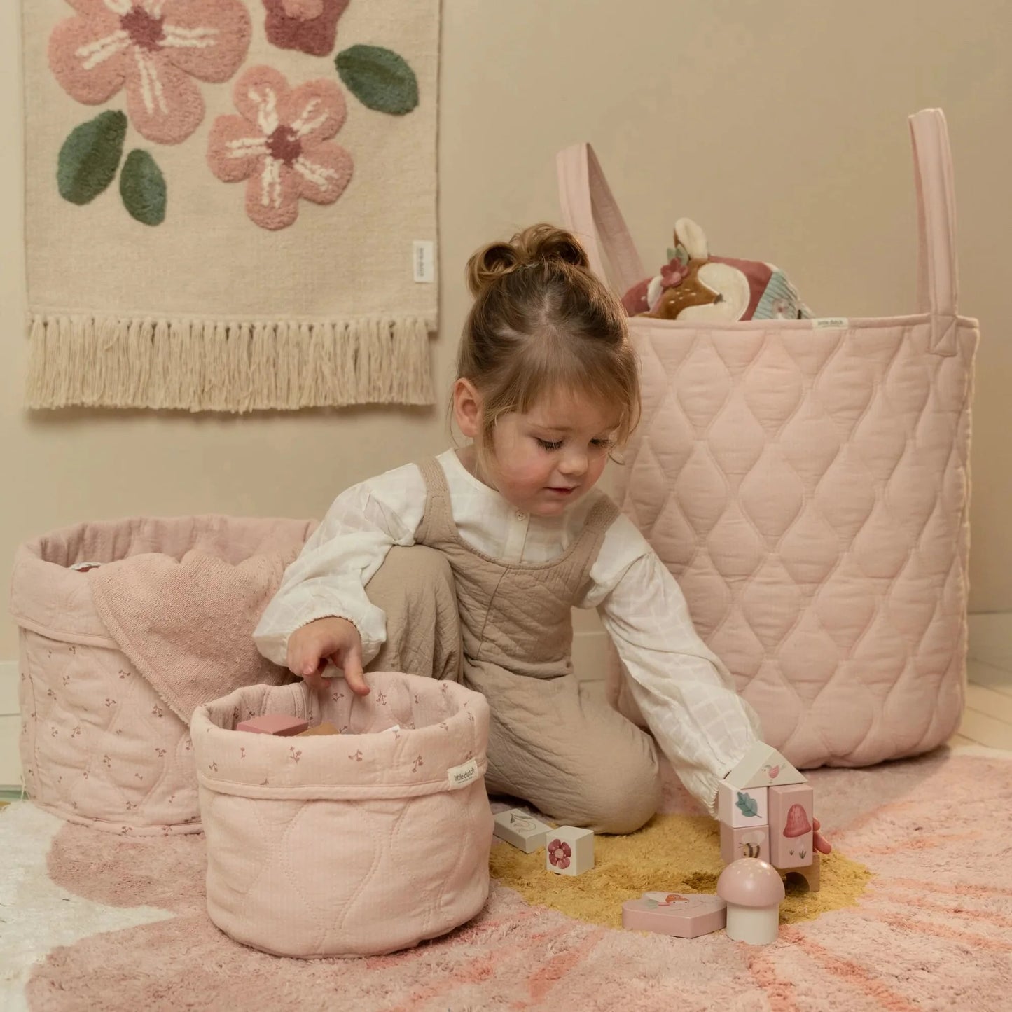 Little Dutch Cesto porta oggetti piccolo - Rosa - Essentials