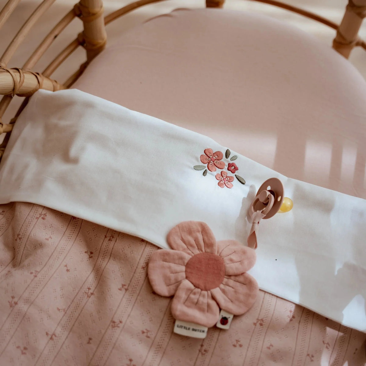 Lenzuolo con angoli per culla - Rosa - Essentials - 40X80