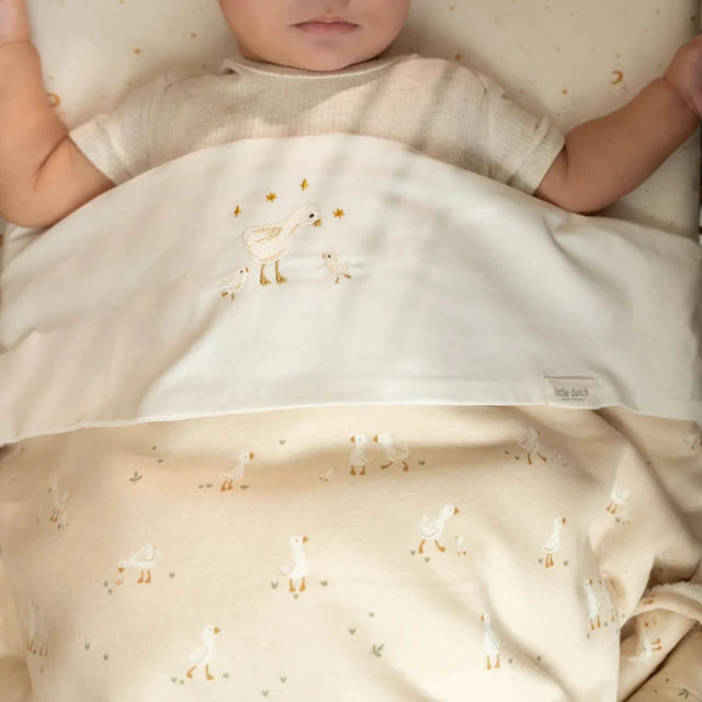 Coperta per culla - Beige - Newborn Naturals - Little Goose - 110 X 140 - Scandi Kids Concept Store
