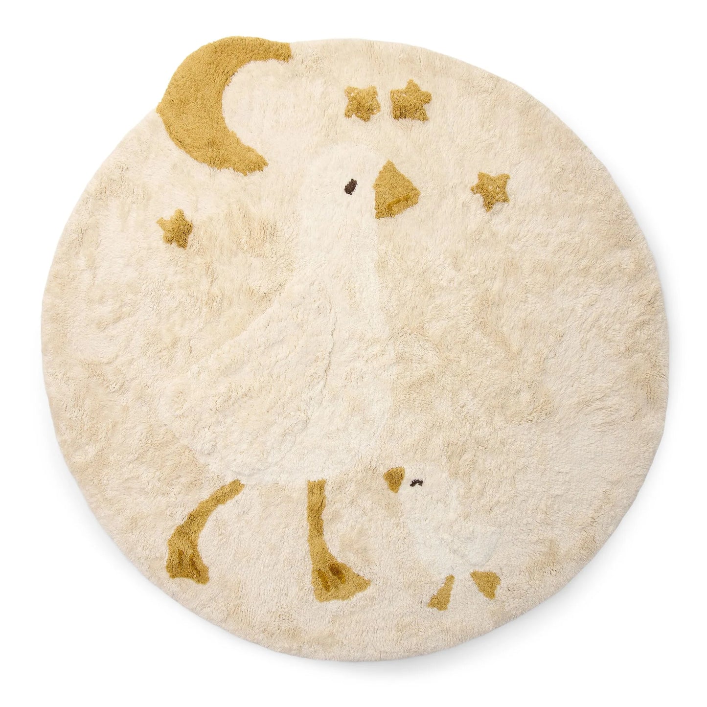 Tappeto rotondo - Bianco - Newborn Naturals - Little Goose