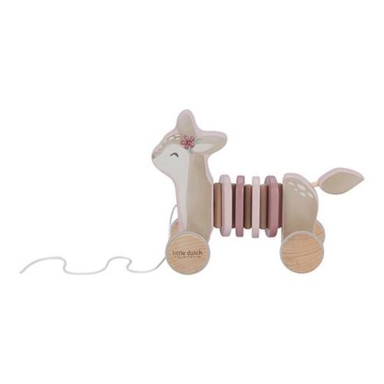Mimu - Little Dutch-Cervo in legno da tirare - Fairy Garden
