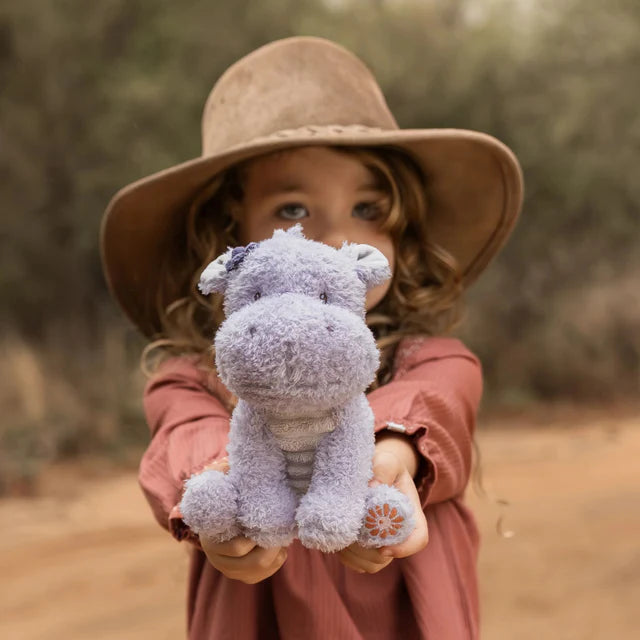 Amici del safari - Peluche a forma di ippopotamo - Grigio