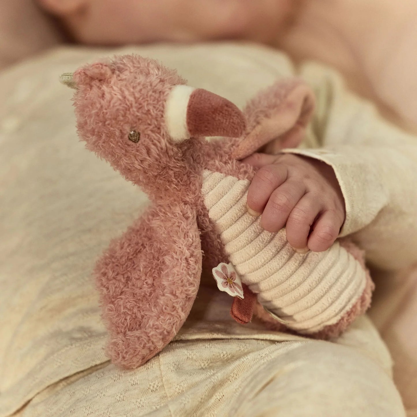 Sonaglio a forma di fenicottero rosa