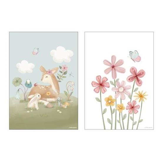 Uttivo-Poster Fairy Garden - A3 + cornice