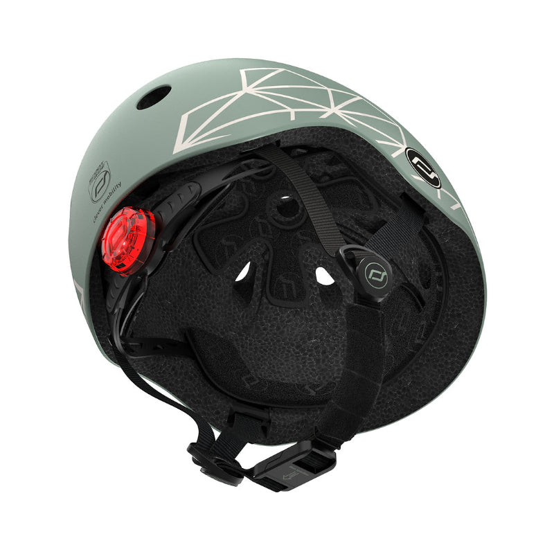 Helmet casco linee verdi tg XXS-S- 45-51 cm