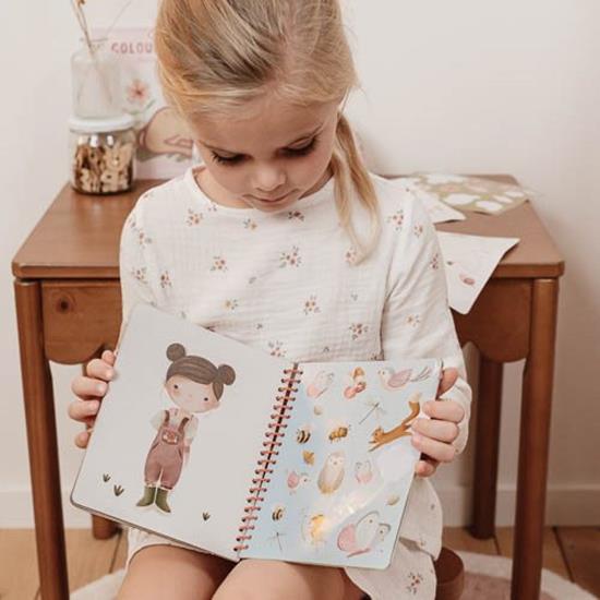 Little Dutch - Libro Dress Me Up Rosa & Friends FG - con Stickers