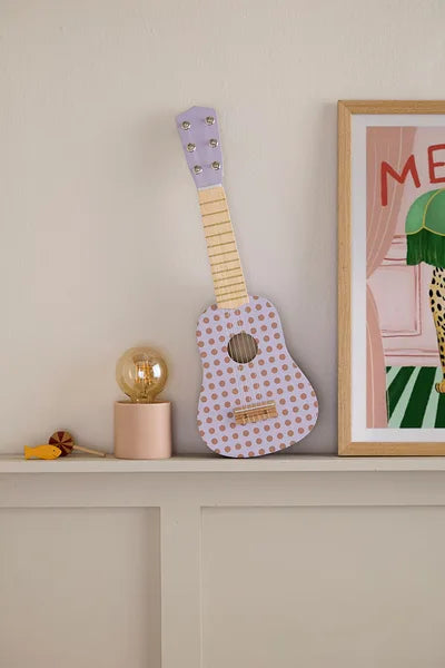 Toy guitar dot lilac - Scandi Kids Concept Store