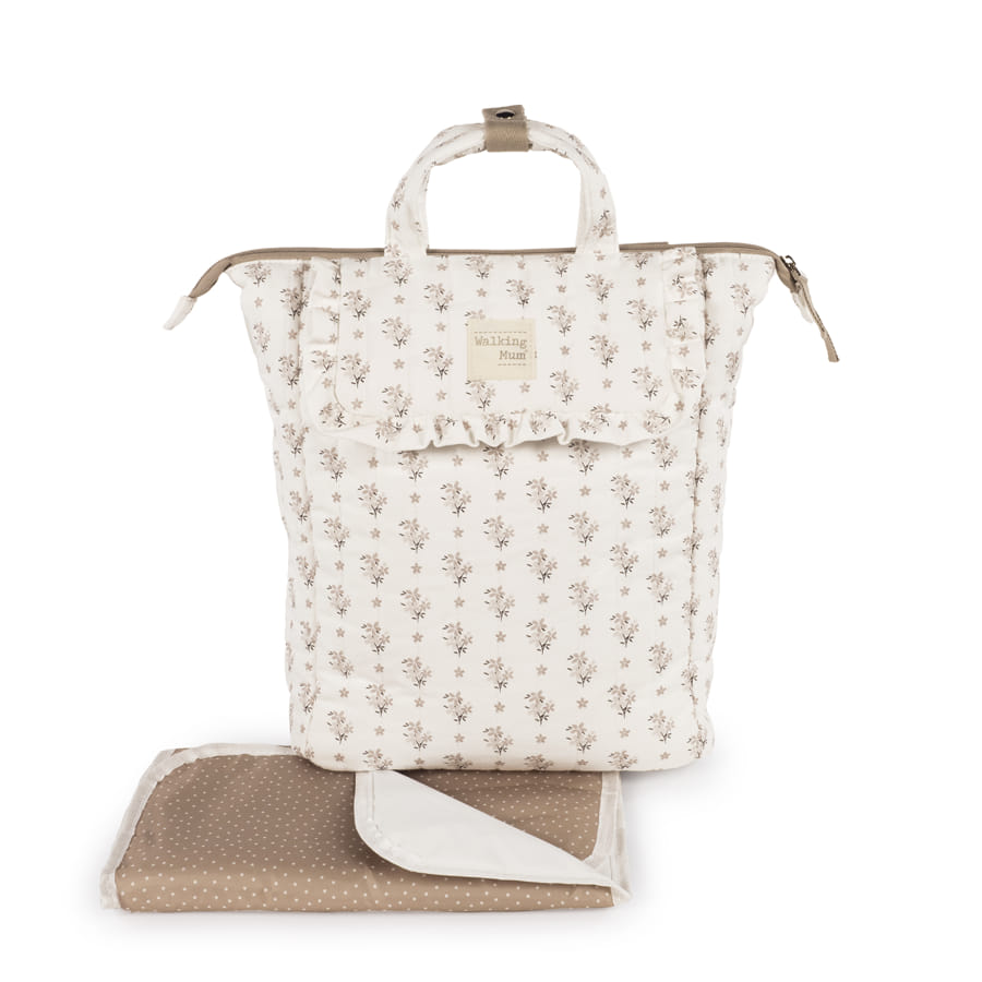 Zaino con fondo fiori - Walking mum