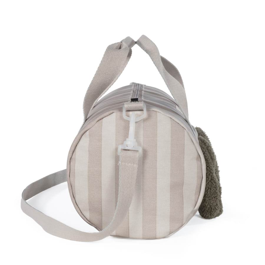 Borsa Weekend con cane in peluche a righe- Walking mum