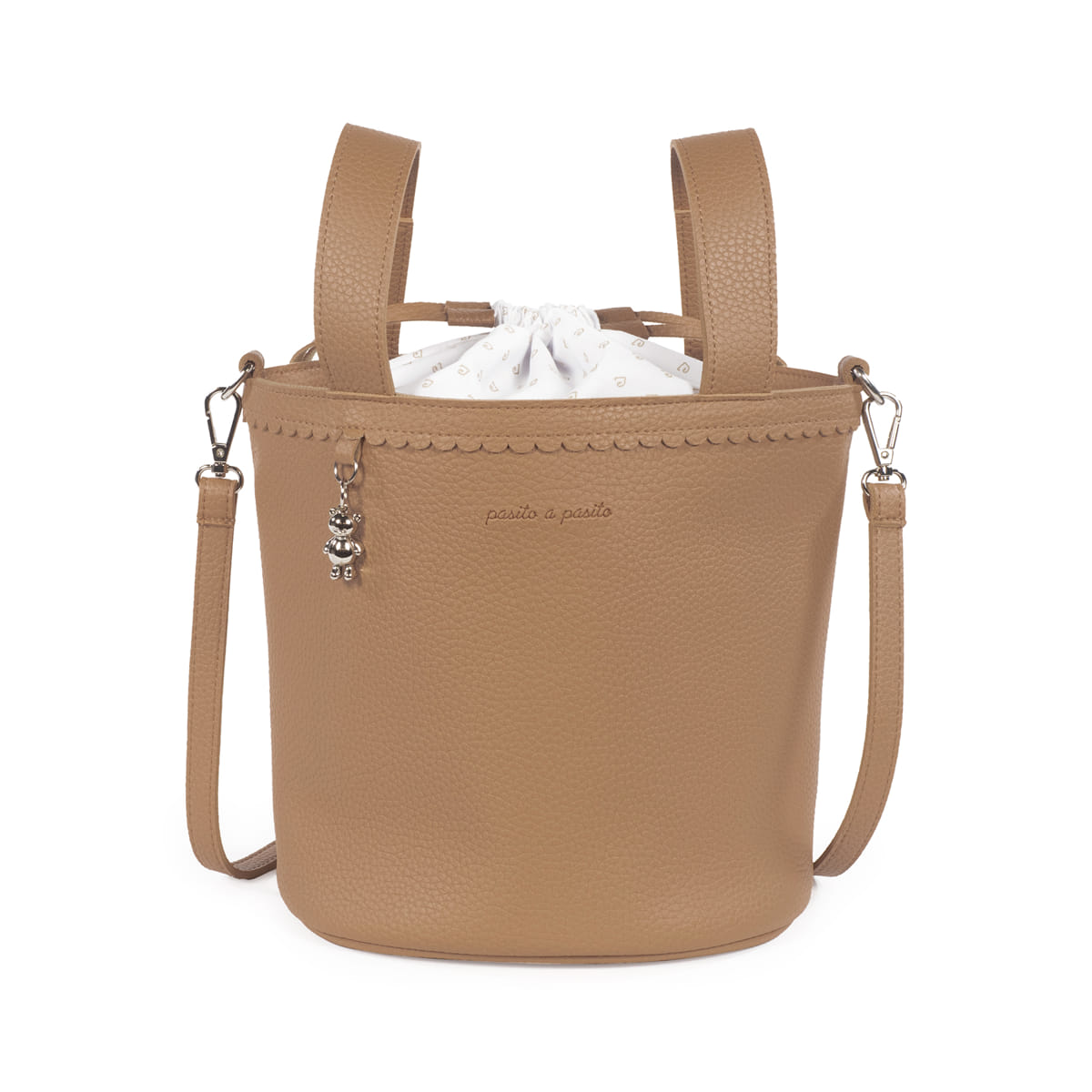 Borsa Bucket Icon Caramel- Pasito a pasito
