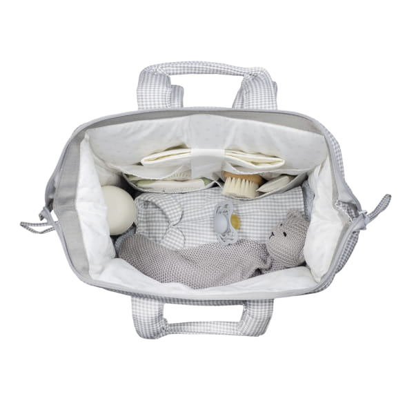 Cova - ZAINO LITTLE BLOOM VICHY GRIGIO - Pasito