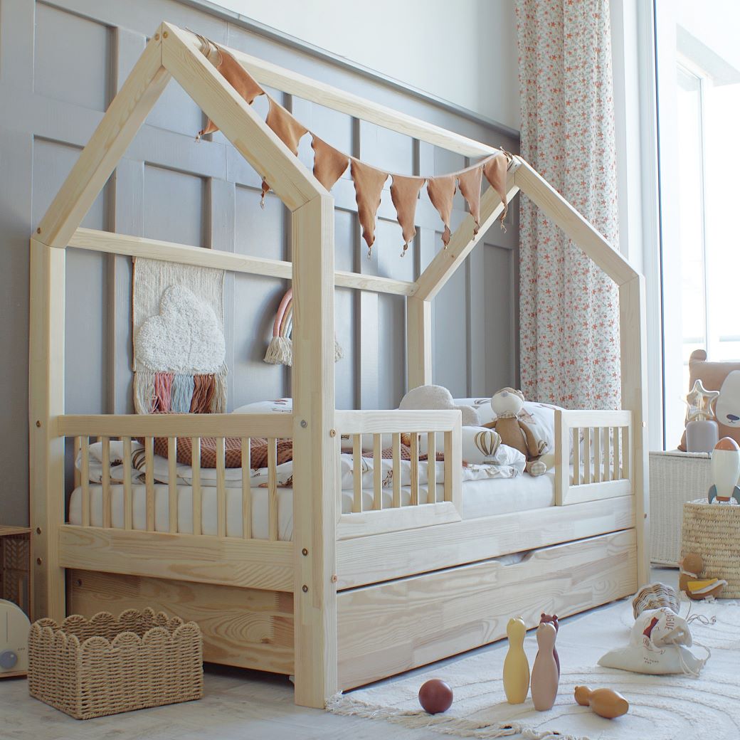 Letto a Capanna Pioli Duo Plus (versione con cassetto)
