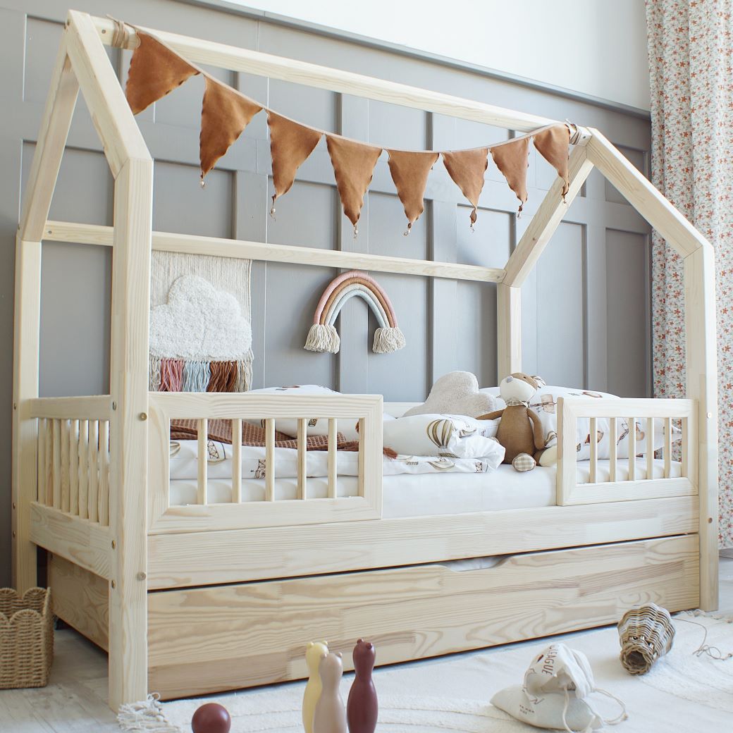 Letto a Capanna Pioli Duo Plus (versione con cassetto)