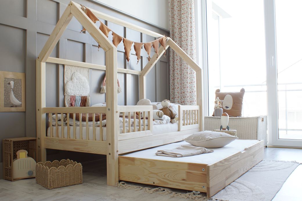Letto a Capanna Pioli Duo Plus (versione con cassetto)