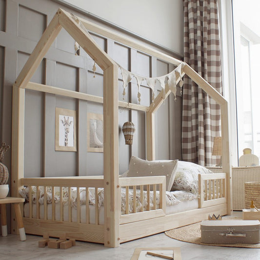 Letto Pioli Duo 160x80 gambe in legno naturale 1 cm (spedizione veloce)