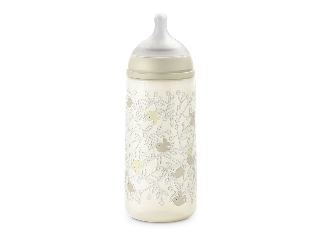 Biberon Birdies Con Tettarella Simmetrica A Flusso Medio 360 Ml Da 6 Mesi Neutro
