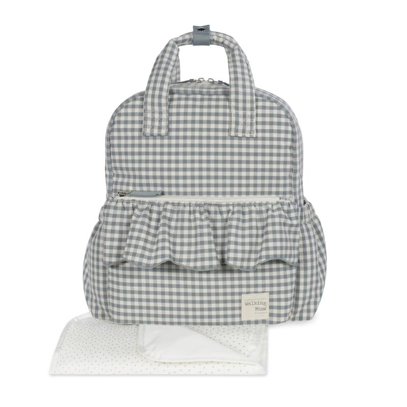 Zaino Fasciatoio Praliné Vichy Matcha - Walking Mum