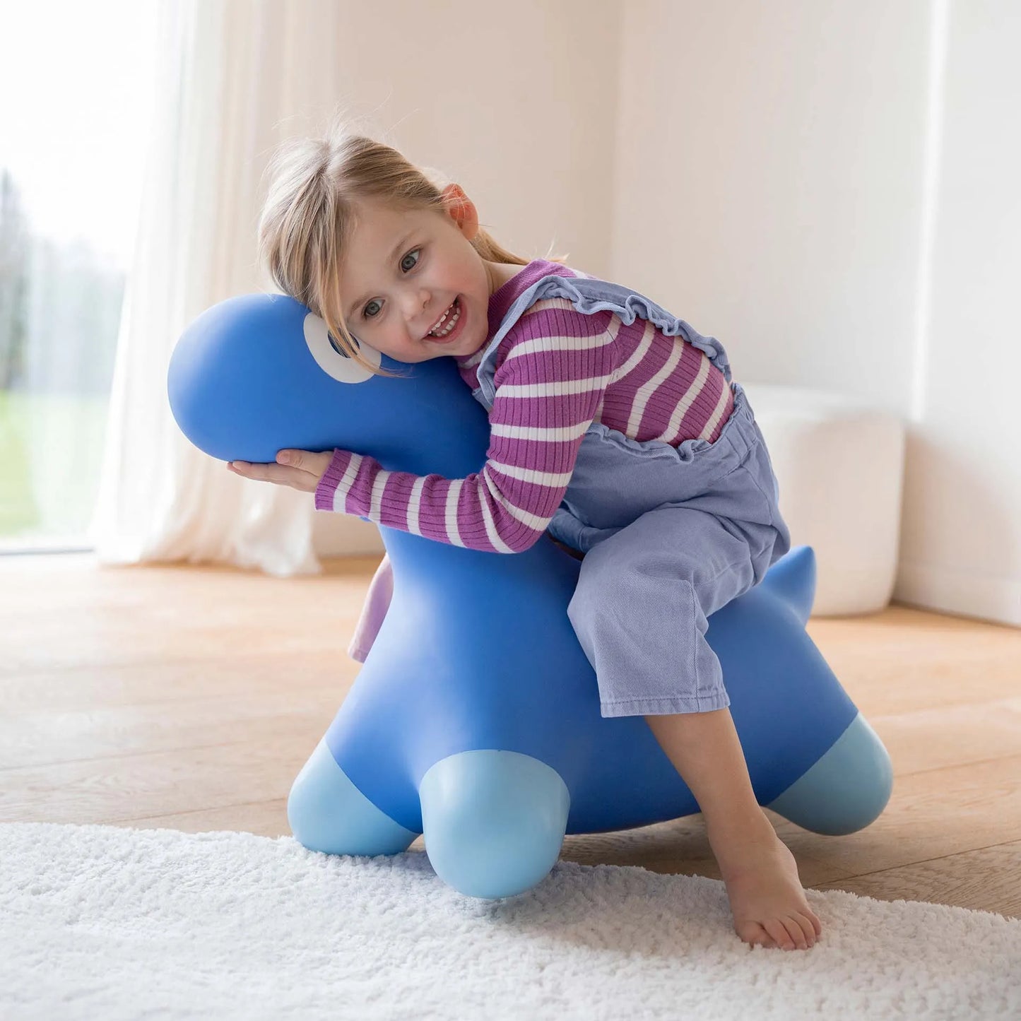 QUUT Hoppi Dino Cosmic Blu - giocattolo saltellante