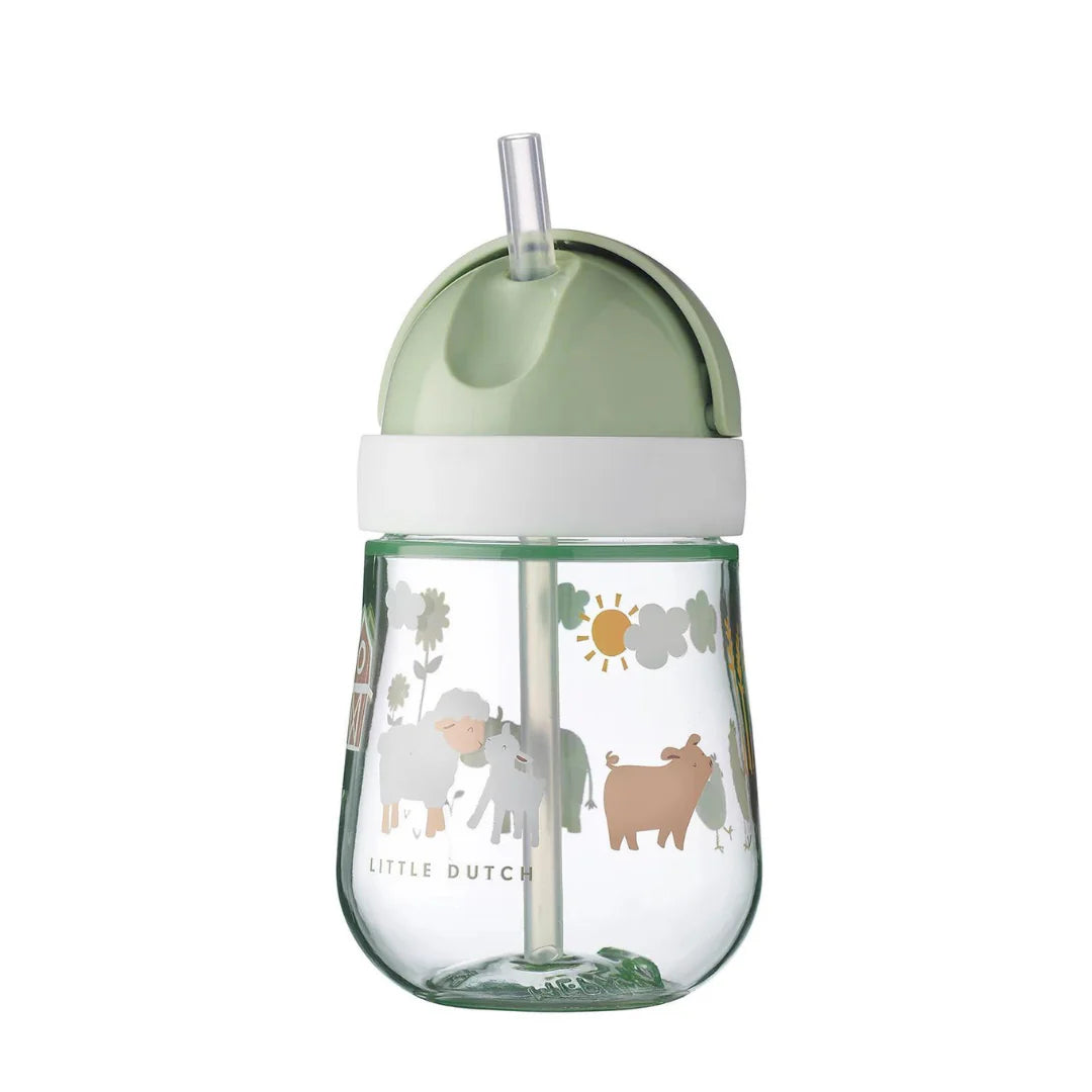Tazza con cannuccia 300ml Little Farm