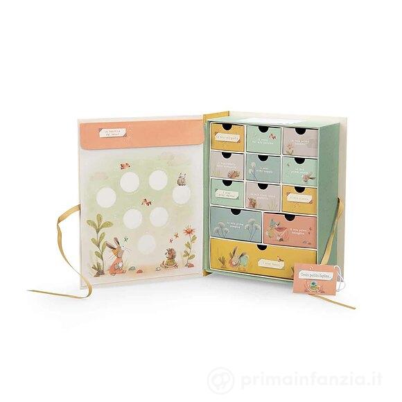 Lobu-Cofanetto Nascita tre piccoli coniglietti - Moulin Roty