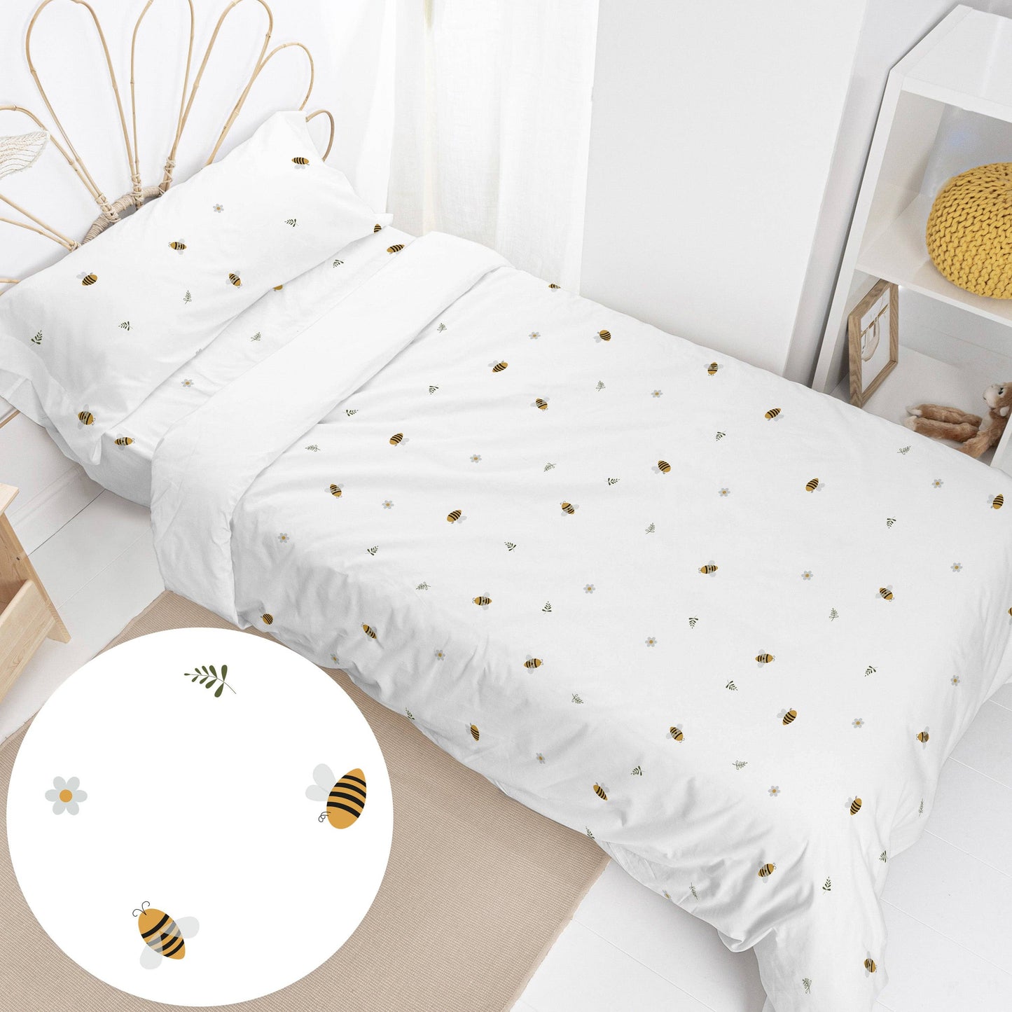 Gioco Honey Nordic: Multicolore / 100% cotone / 155 x 220 cm
