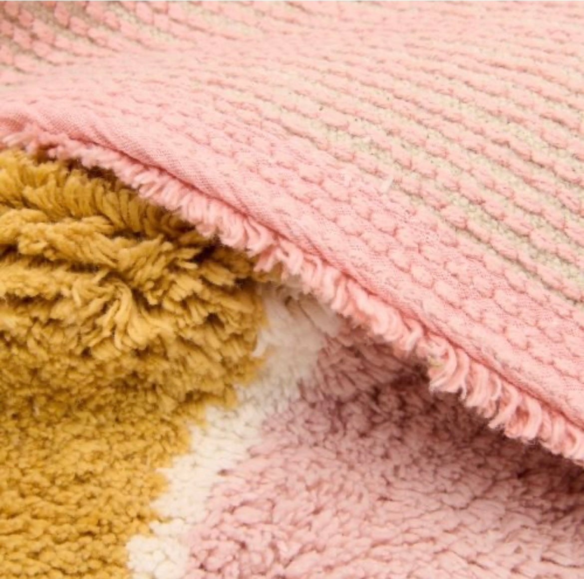 Tappeto rosa arcobaleno - 80x130 cm