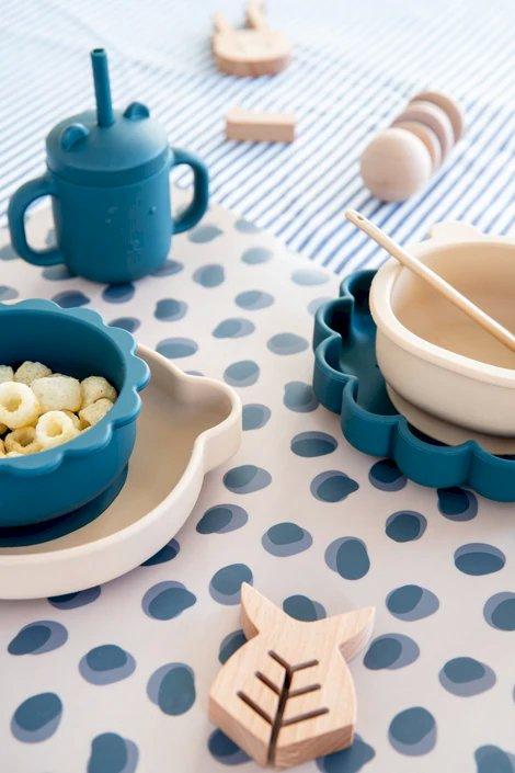 Ciotola Silicone con Ventosa Lion Balsam Blue