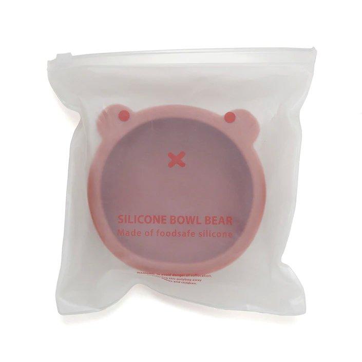 Ciotola Silicone con Ventosa Bear Mahogany Rose