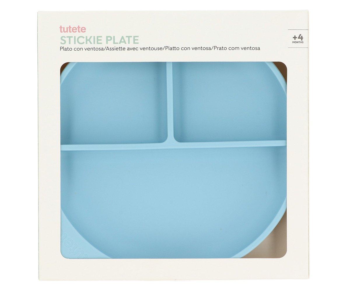Piatto in silicone con Ventosa Sky Blue