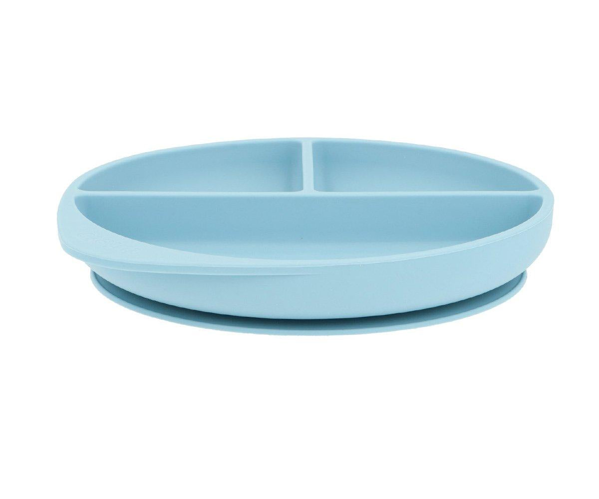 Piatto in silicone con Ventosa Sky Blue