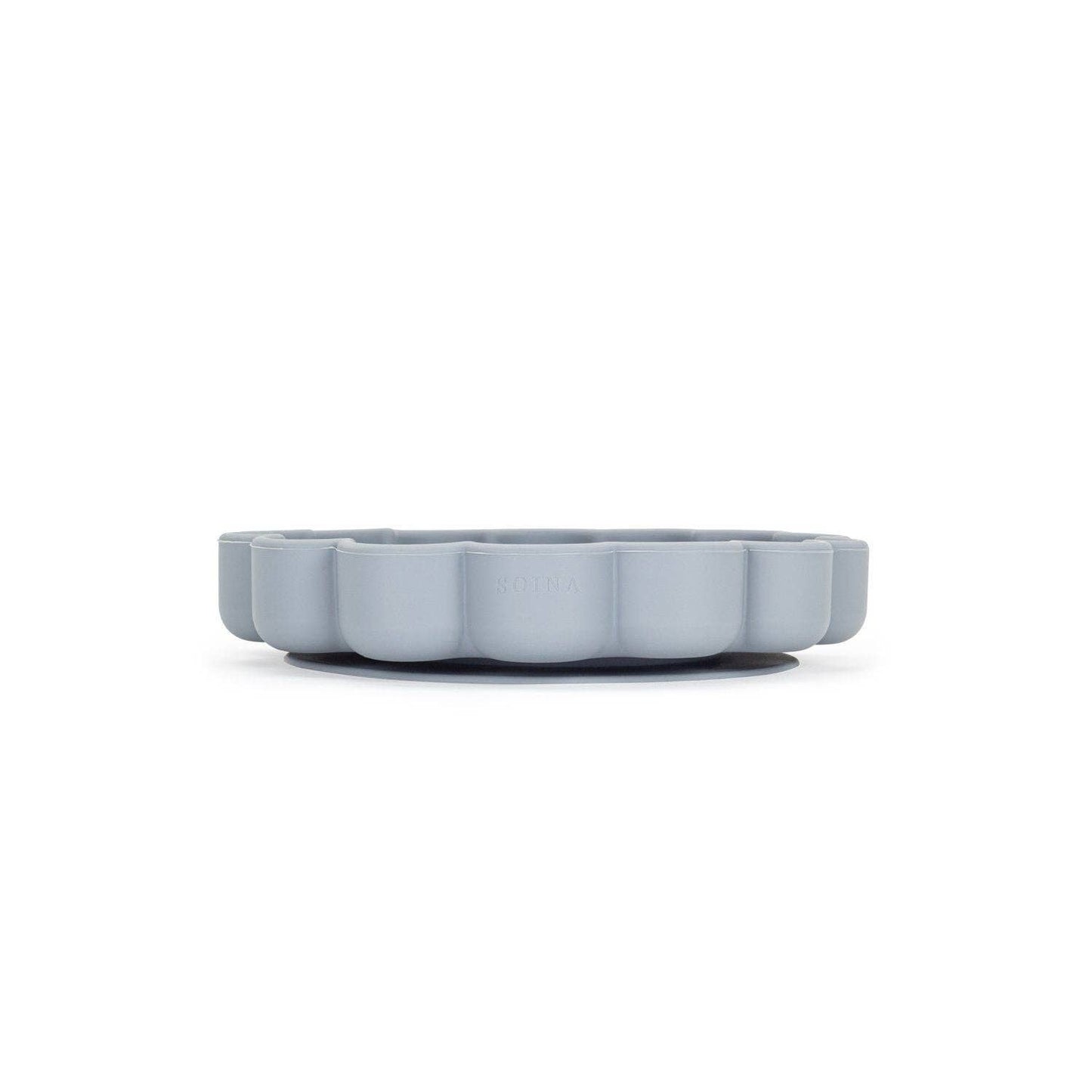 Piatto in silicone con ventosa Eden (Grigio perla)