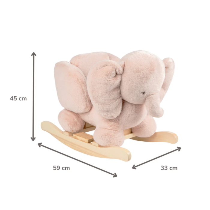 Elefante giocattolo a dondolo Elefante rosa - Nattou - Scandi Kids Concept Store