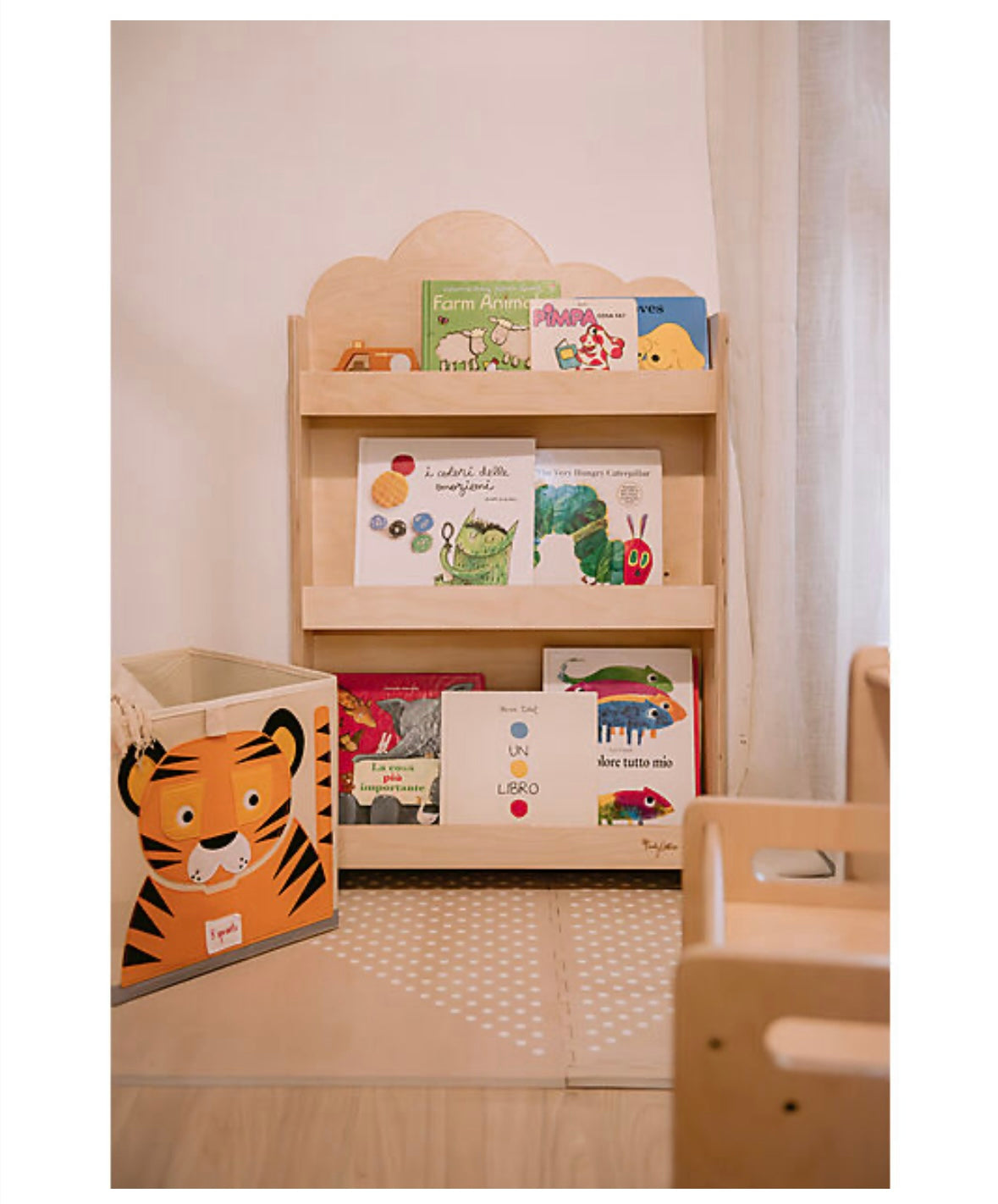 Libreria Frontale Montessoriana - legno di betulla - Natural