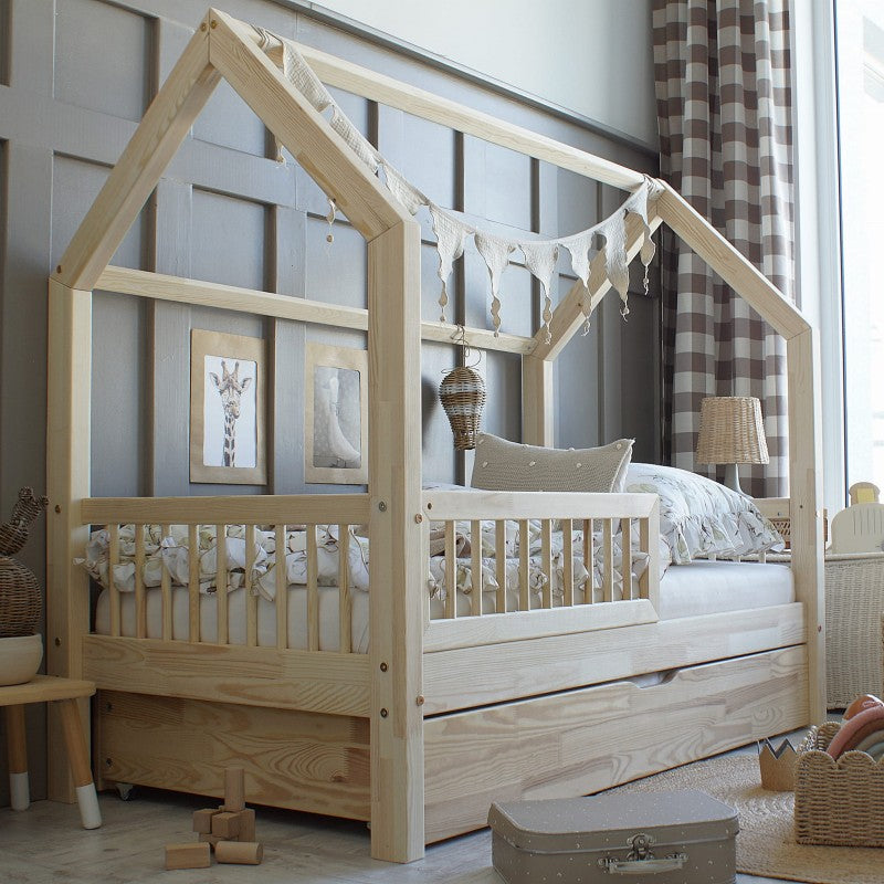 Bed Pioli Plus 190x90 legno naturale (spedizione veloce)