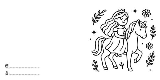 Principesse-Princesses-Les princesses Libro da colorare 3+