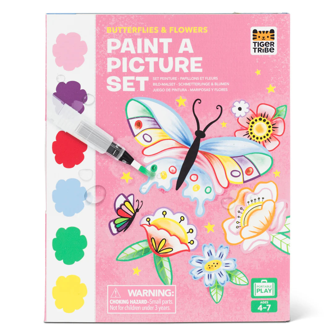 Tiger Tribe - Paint a picture set- Butterflies and flowers