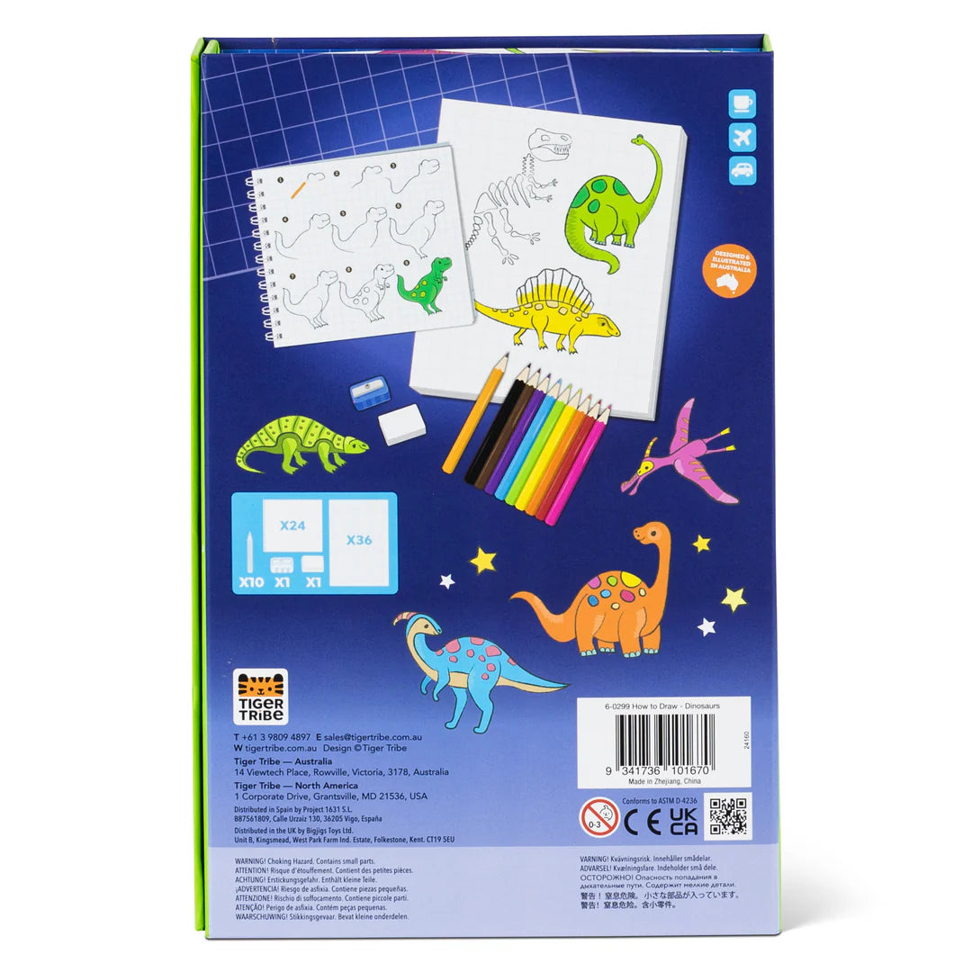 Tiger Tribe - Colouring Sets Come disegnare - Dinosauri