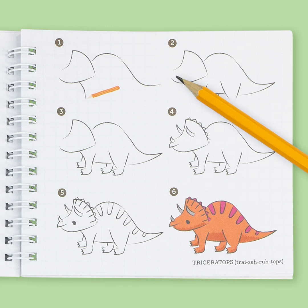 Tiger Tribe - Colouring Sets Come disegnare - Dinosauri